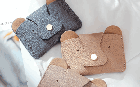 حقائب نقود جلد طبيعي بأشكال حيوانات